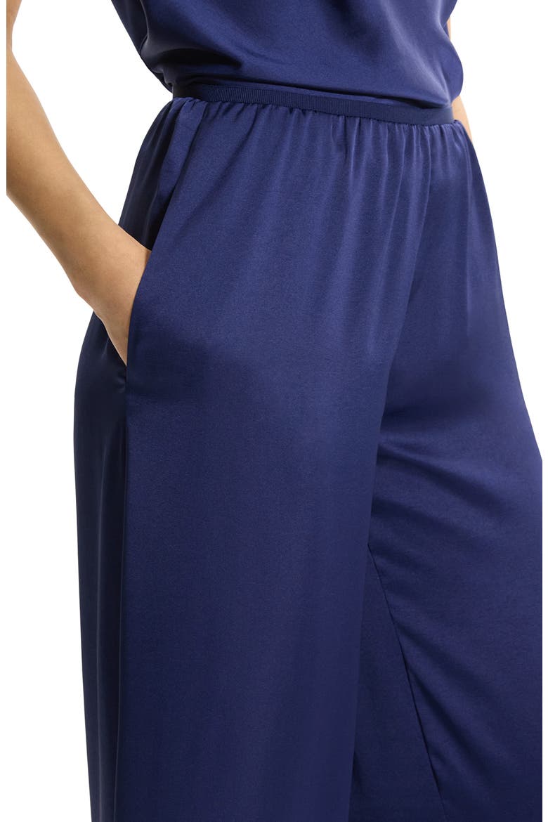 Fluid Satin Crop Pants, Alternate, color, SAPPHIRE NAVY