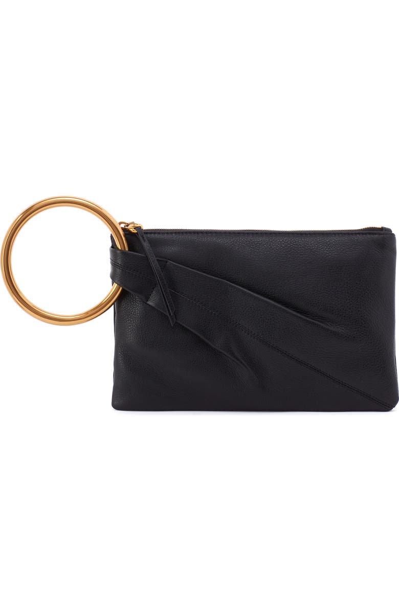 HOBO Sheila Leather Ring Clutch, Main, color,