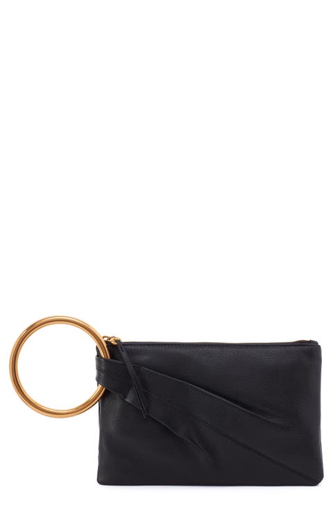 Sheila Leather Ring Clutch