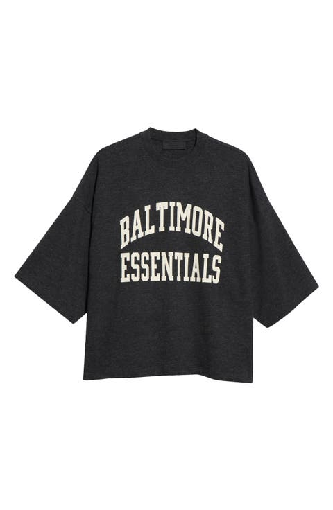 Baltimore Ravens Merch Oversize Cotton Graphic T-Shirt