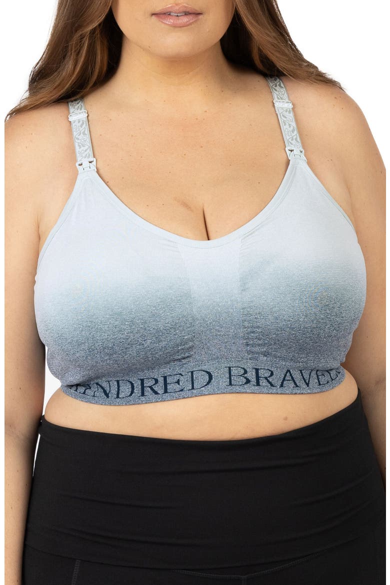 Busty Sublime Nursing Sports Bra - Fits Sizes 30E-40I, Alternate, color, OMBRE STORM