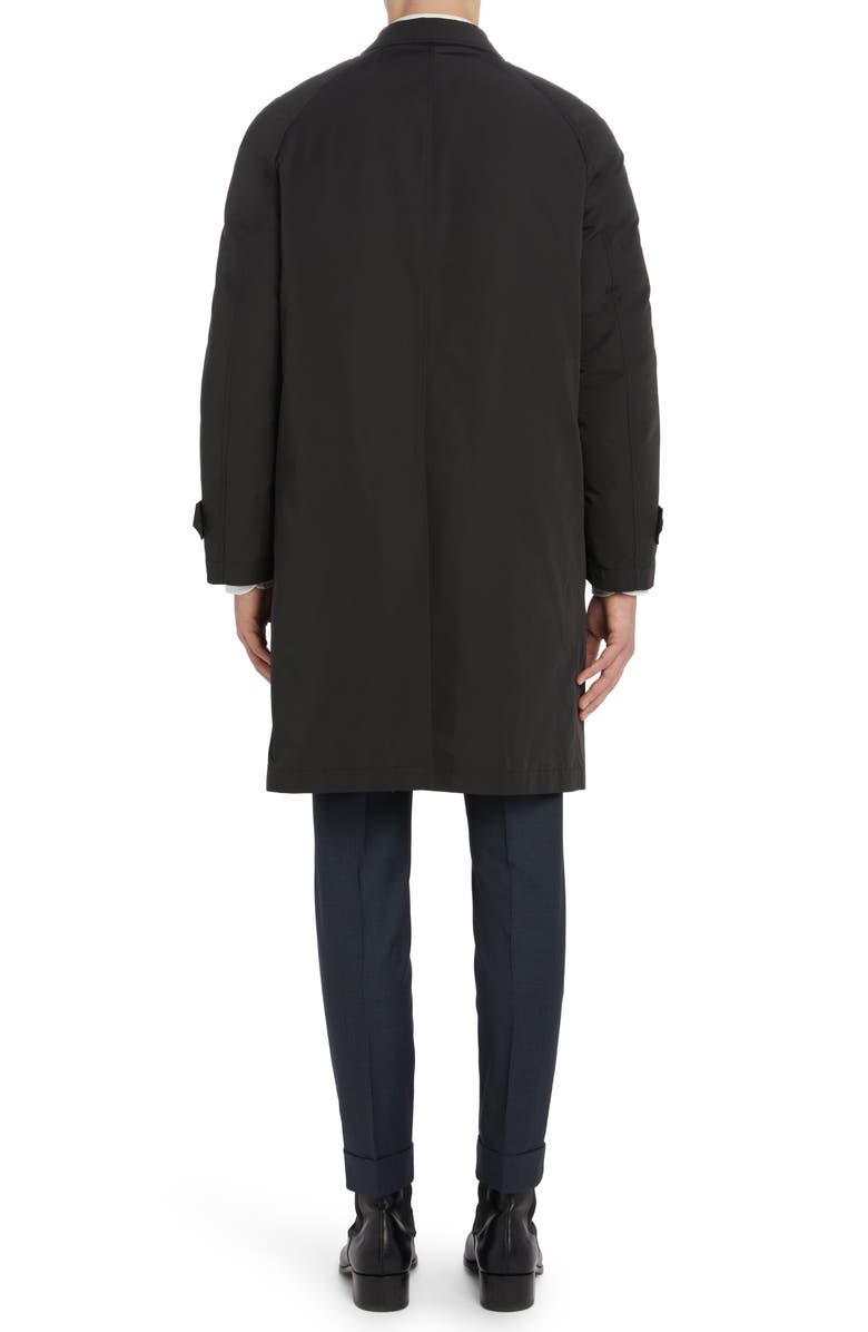 TOM FORD Classic Fit Microfaille Raincoat, Alternate, color, Black