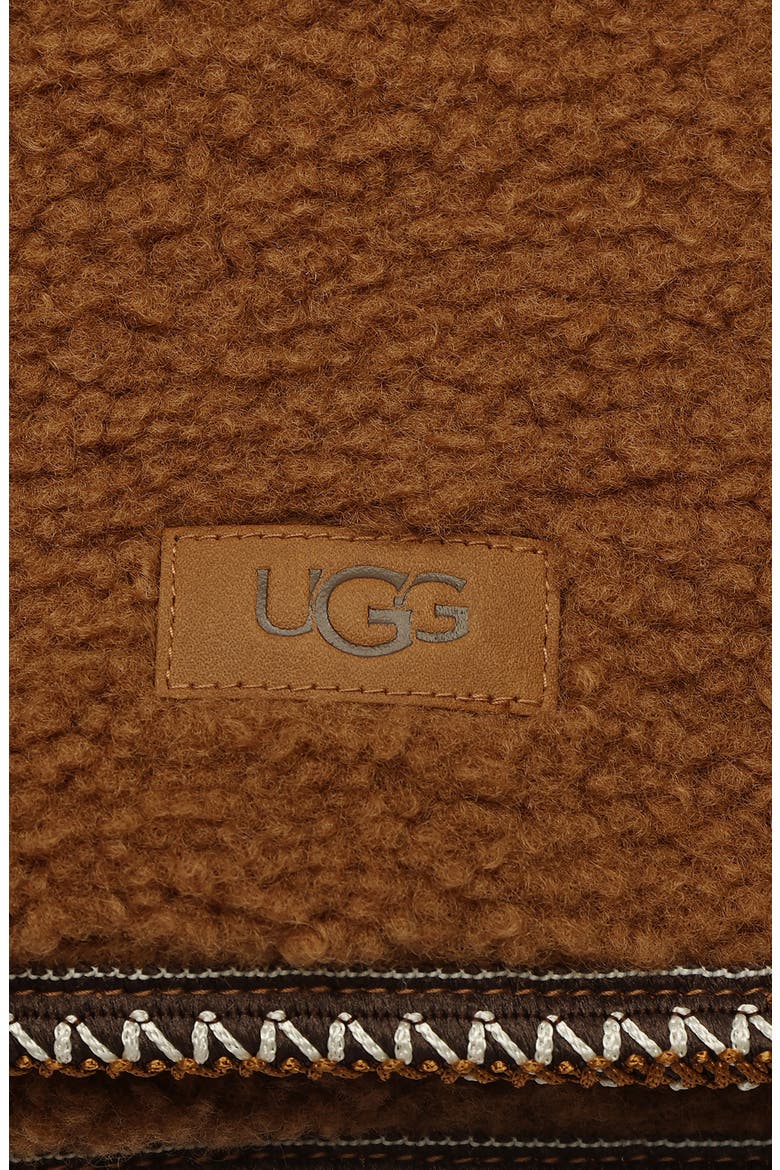 UGGbraid Scarf, Alternate, color, LIGHT CHESTNUT