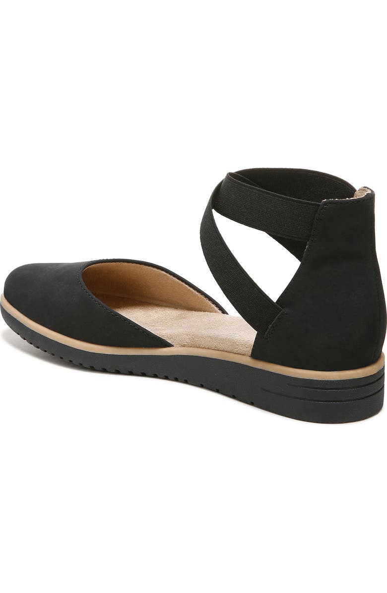 SOUL NATURALIZER Intro d'Orsay Wedge Flat - Wide Width Available, Alternate, color, Black Synthetic Nubuck
