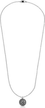 Mr. Ettika Men's All Signs Point North Pendant Necklace