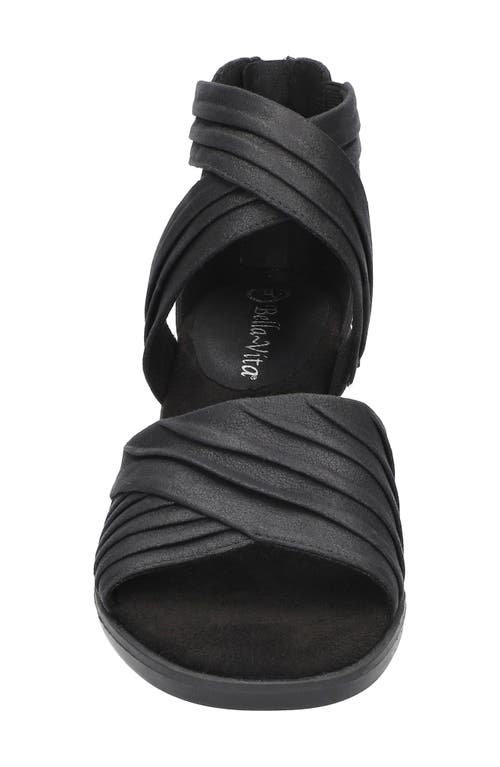 Bella Vita Quinnell Ankle Strap Sandal In Black