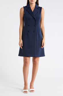 Julia Jordan Sleeveless Double Breasted Minidress