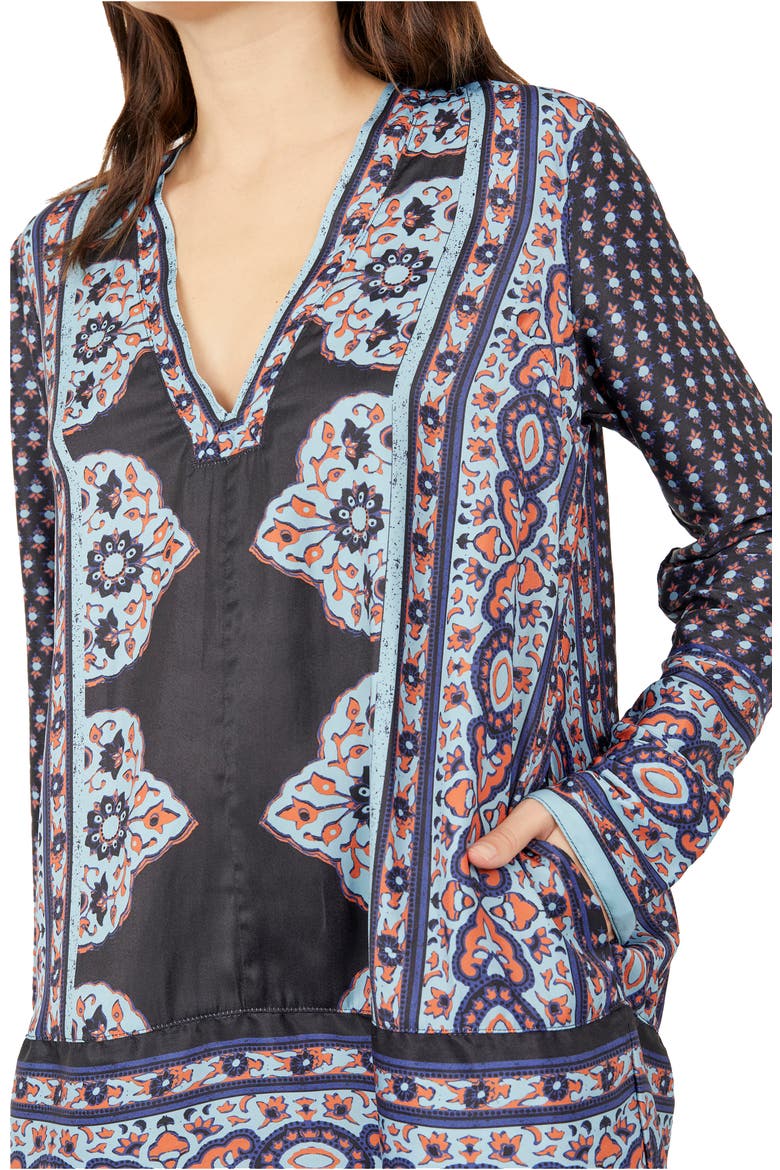 Meadow Mod Long Sleeve Minidress, Alternate, color, BOY COMBO