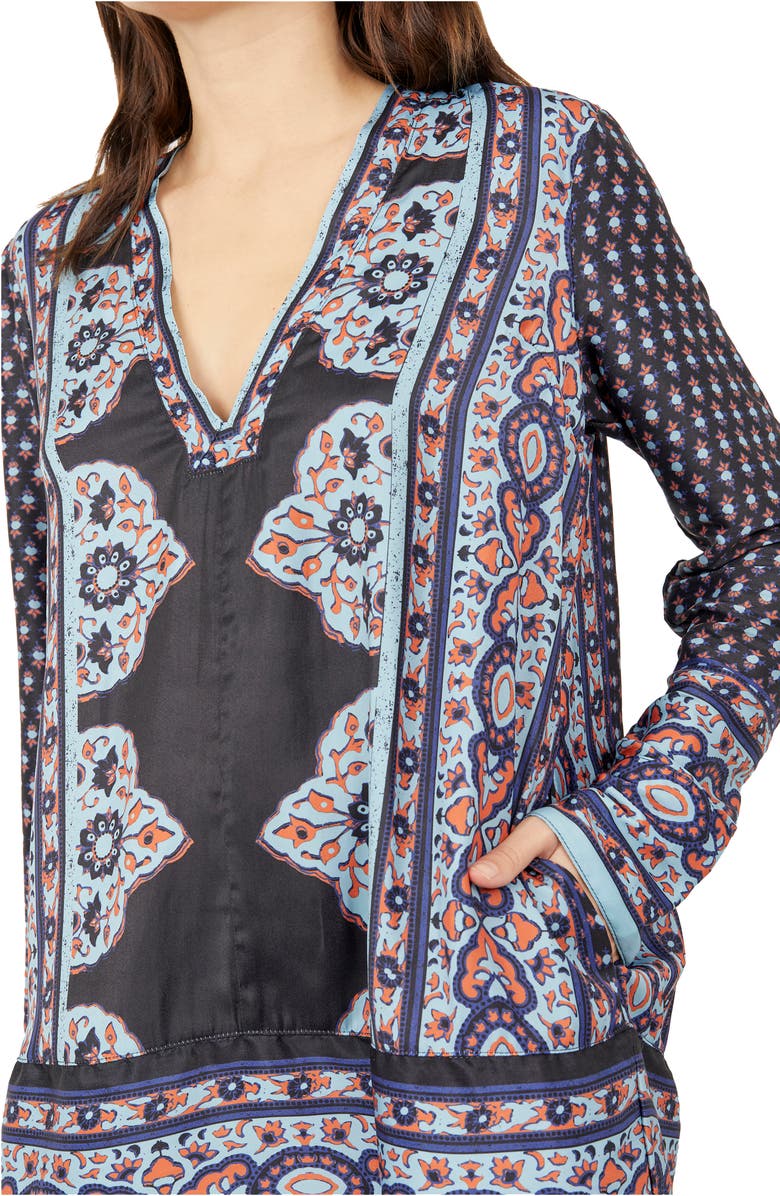 Free People Meadow Mod Long Sleeve Minidress, Alternate, color, 