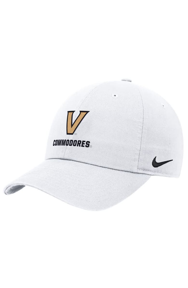 Nike Men's Nike White Vanderbilt Commodores 2025 On-Field Club Adjustable Hat, Alternate, color, 