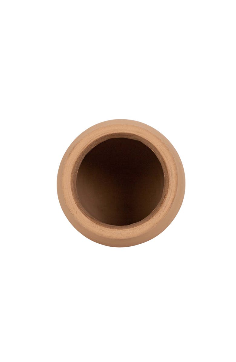 Foreside Home and Garden Southwest Cutout Vase Terracotta, Alternate, color, Orange