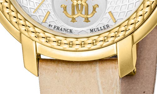 ROBERTO CAVALLI ROBERTO CAVALLI BY FRANCK MULLER LEATHER STRAP WATCH, 30MM 