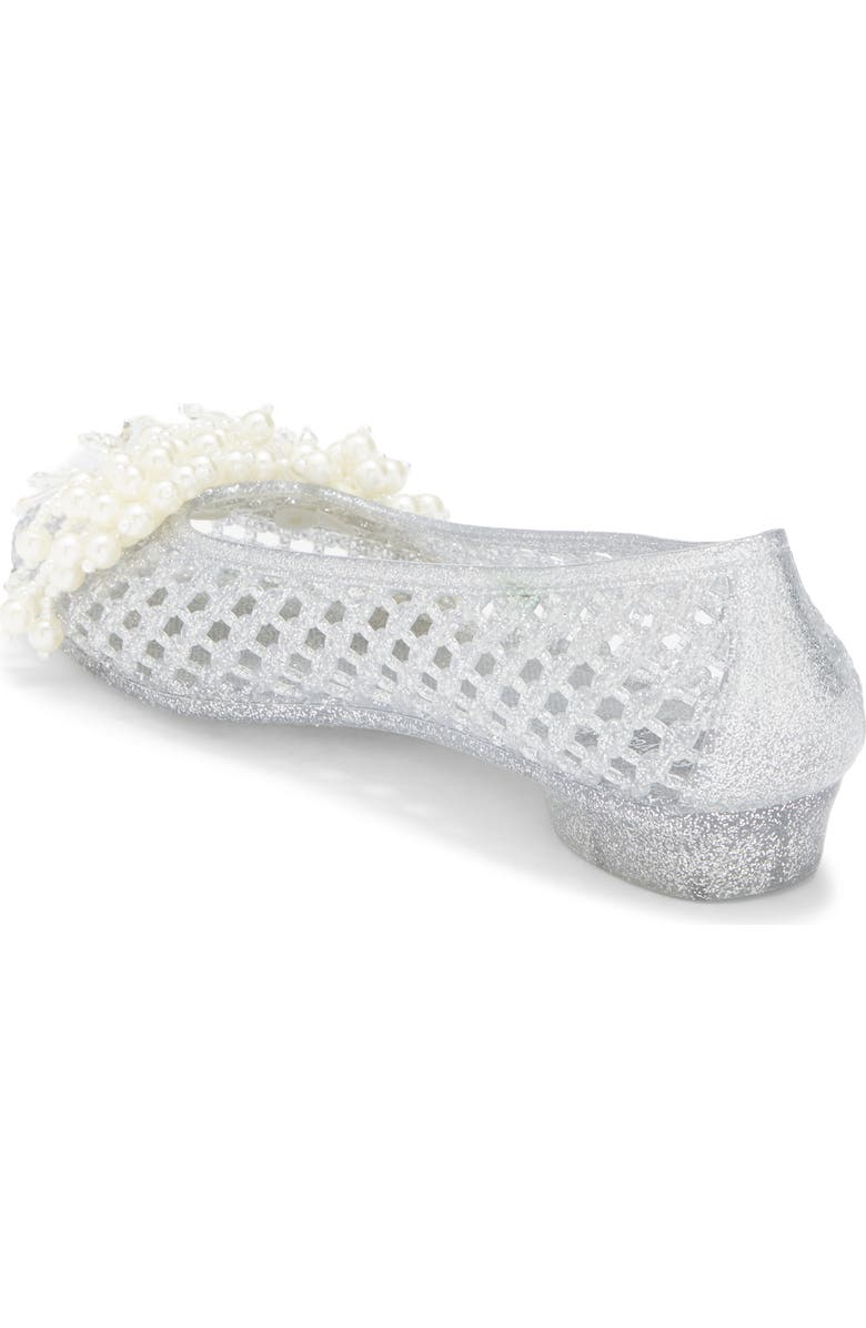 Jeffrey Campbell Wade-J Jelly Flat, Alternate, color, Silver Glitter Pearl