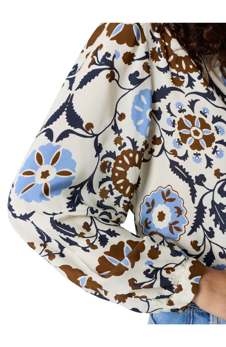 GERARD DAREL Crystelle Printed Blouse, Alternate, color, Ecru