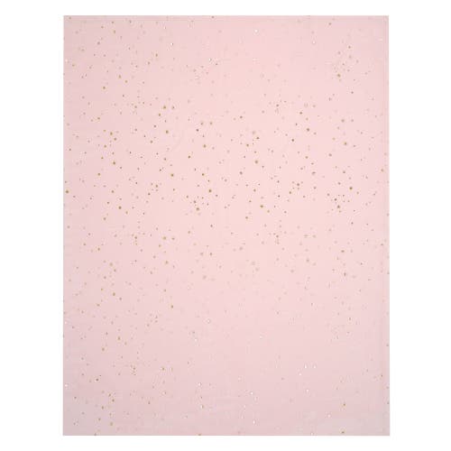Lambs & Ivy Ballerina Baby Stars 2-sided Soft Baby Blanket In Pink