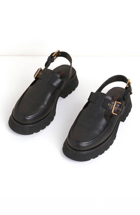 Aubrey Slingback Lug Sole Loafer