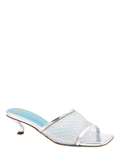 Vesta Low Heel Mesh Slide