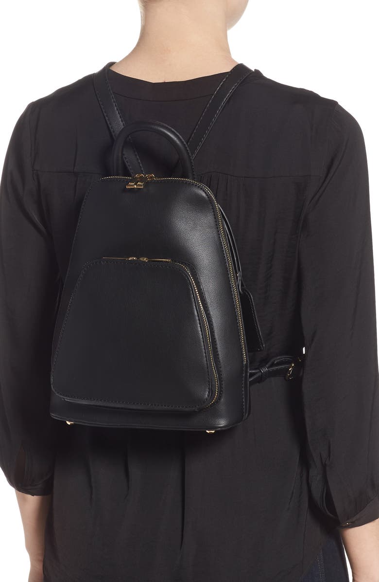 Sole Society Aushan Faux Leather Backpack, Alternate, color,