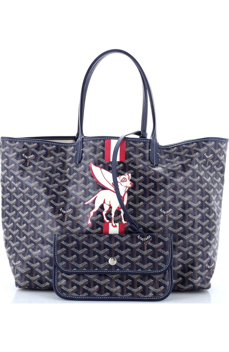 Pre-Owned Goyard Saint Louis Tote Printed Coated Canvas PM, Alternate, color,