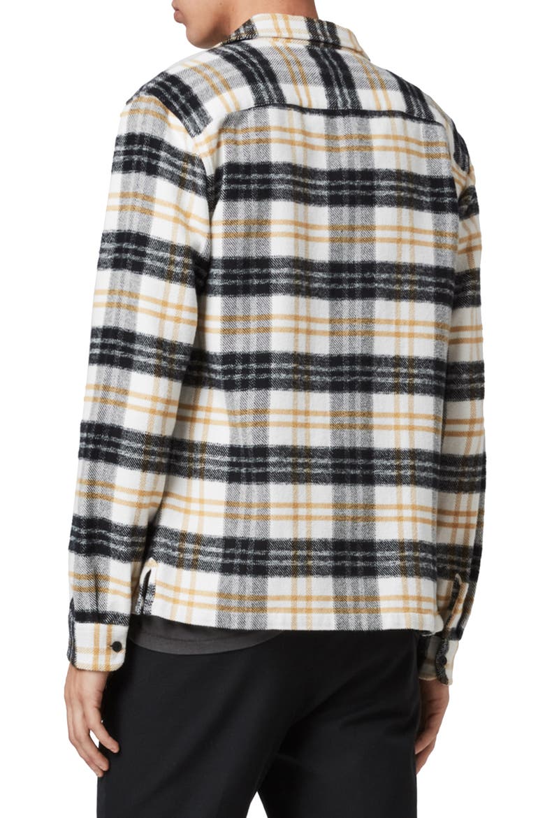 Lenado Plaid Button-Up Flannel Shirt, Alternate, color, WHITE