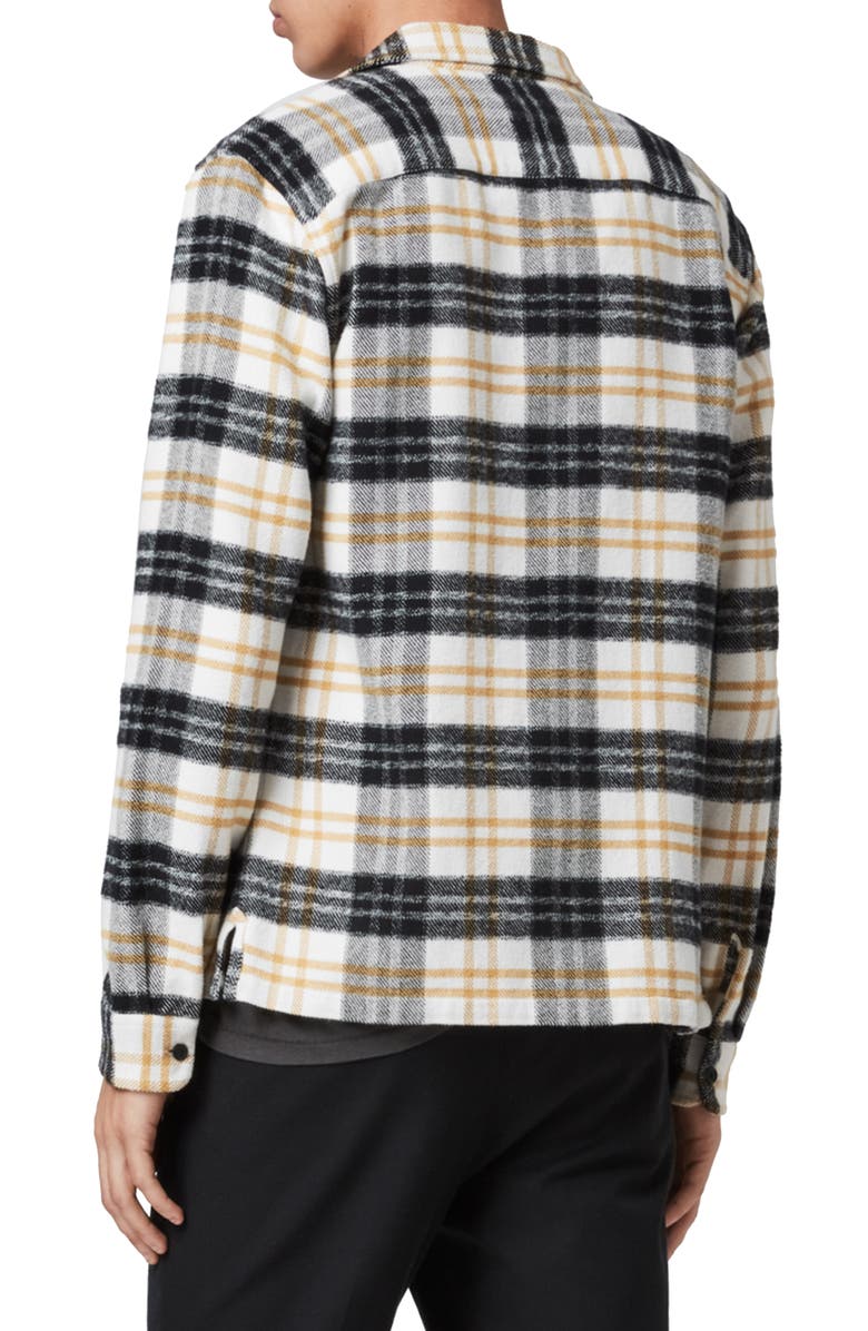 AllSaints Lenado Plaid Button-Up Flannel Shirt, Alternate, color, 