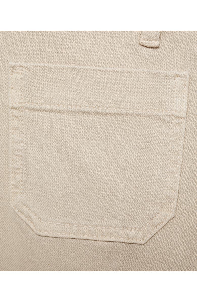 MANGO Patch Pocket High Waist Wide Leg Jeans, Alternate, color,