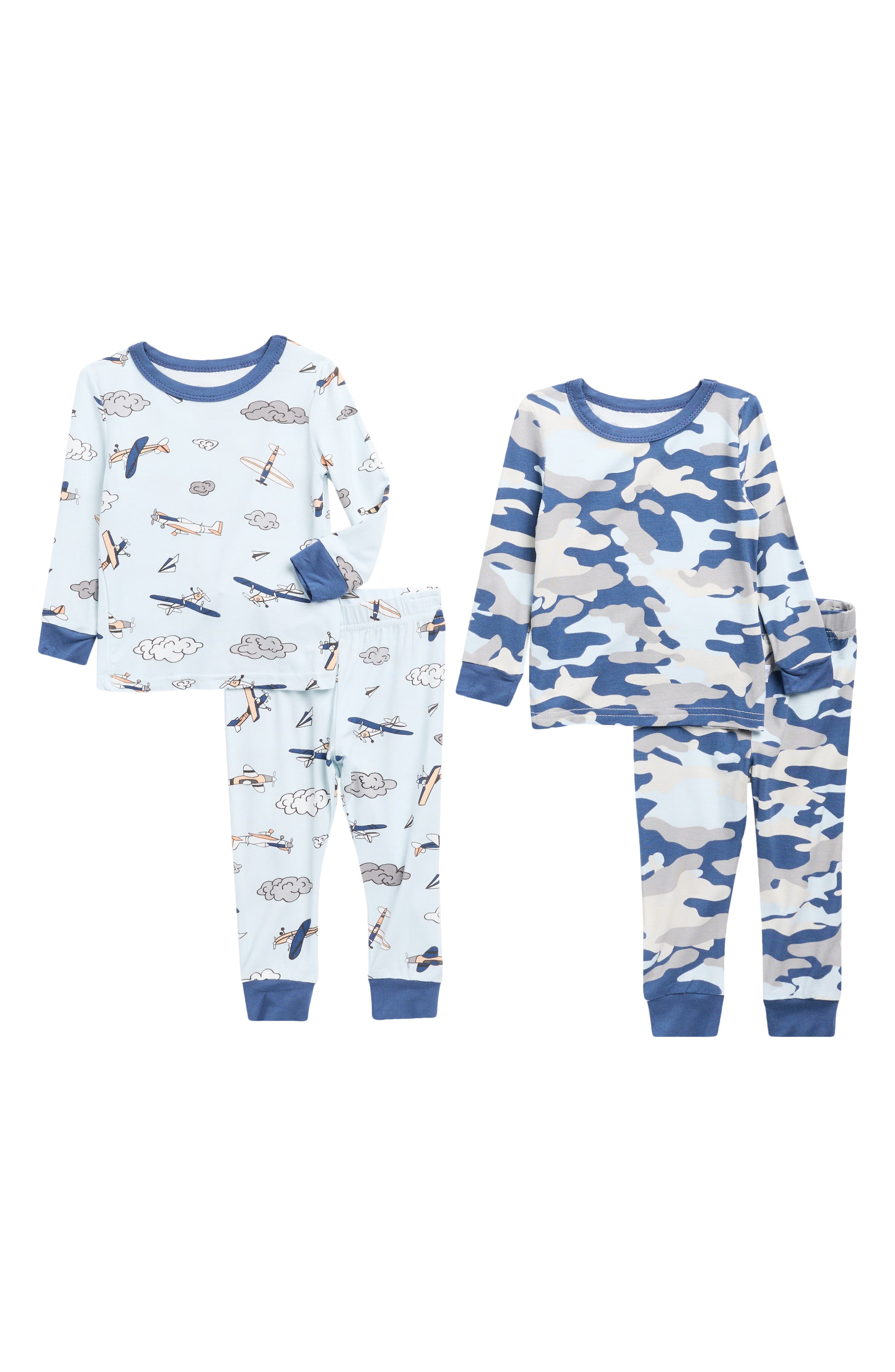 SLEEP ON IT Assorted 2-Pack Print Fitted Two-Piece Pajamas