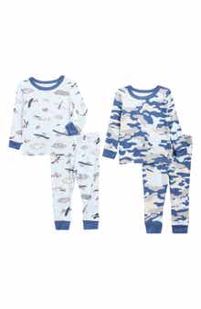 SLEEP ON IT Assorted 2-Pack Print Fitted Two-Piece Pajamas