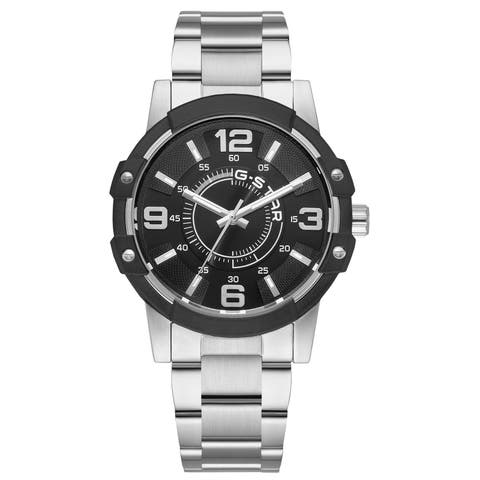 Constructed - 43mm, Black Dial, Stainless Steel Bracelet Watch