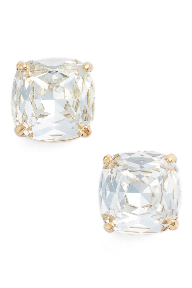 small stud earrings, Main, color, CLEAR CRYSTAL/ GOLD