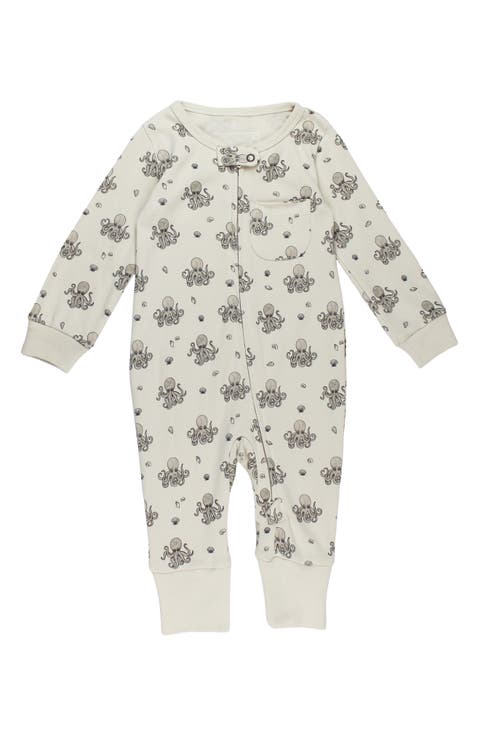 Organic Cotton Footless Two-Way Zipper Romper