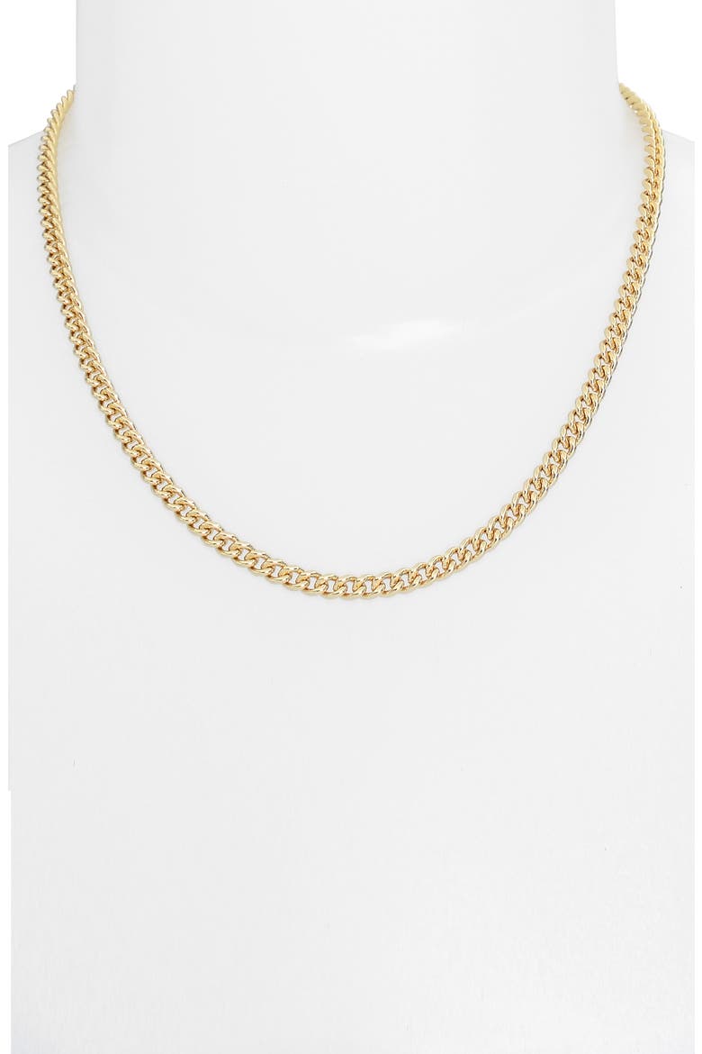 Hexagonal Pendant Collar Necklace, Alternate, color, GOLD