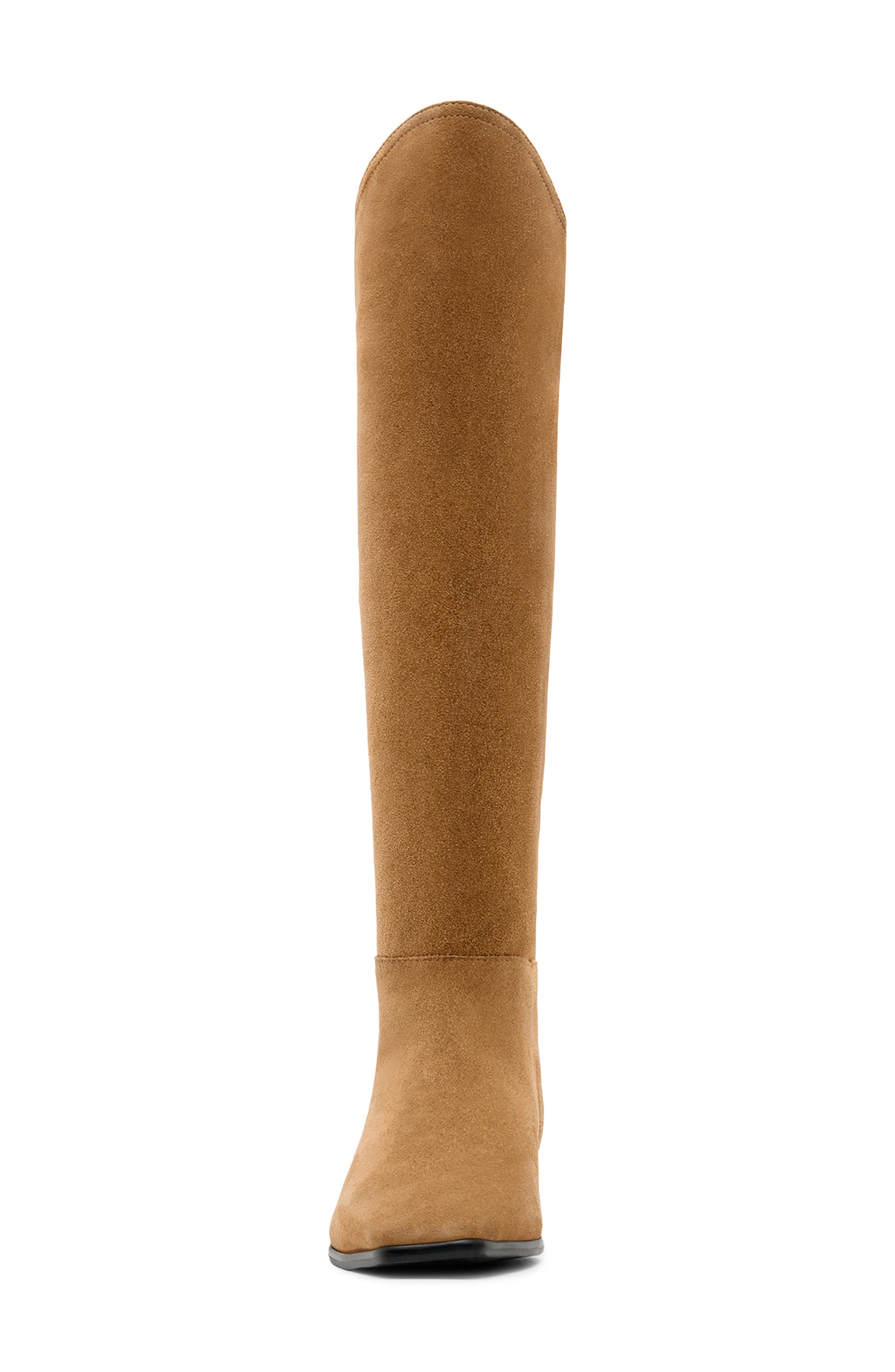 Amias Leather Over the Knee Boot, Alternate, color, TAN SUEDE