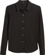 Theory Riduro Organic Cotton Button-Up Shirt