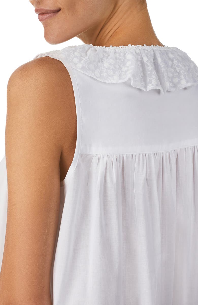 Eileen West Short Cotton Lawn Chemise, Alternate, color, 