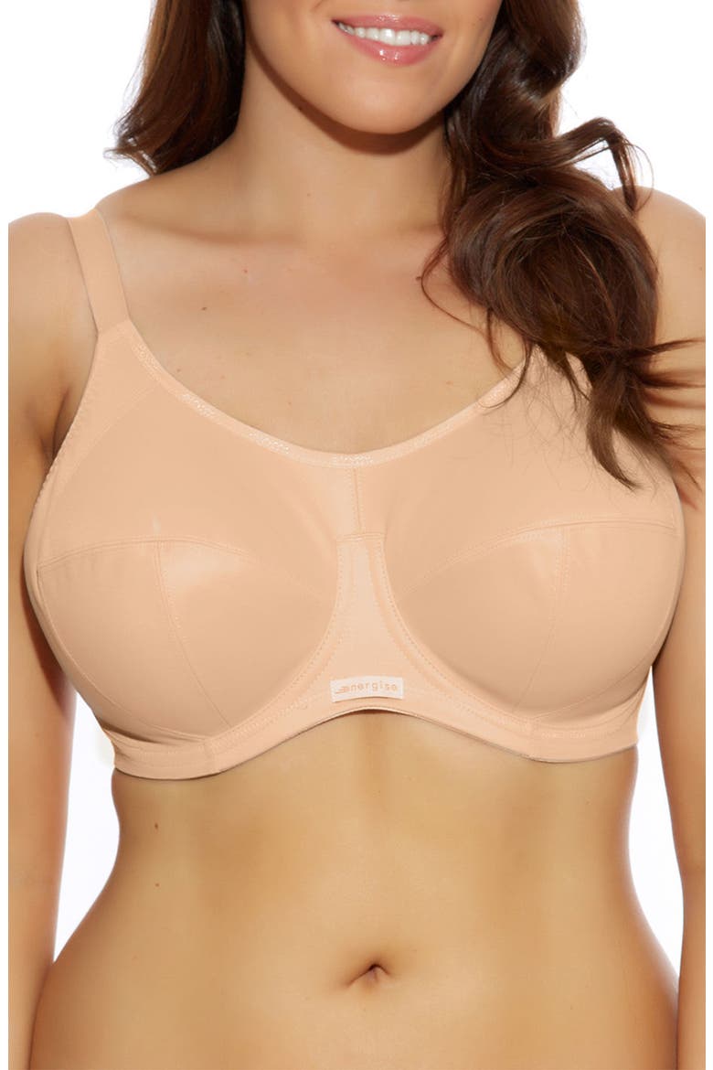 Energise Full Figure Sports Bra, Main, color, NUDE