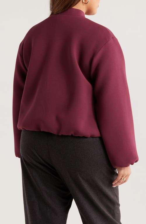 Nordstrom Scuba Knit Bomber Jacket