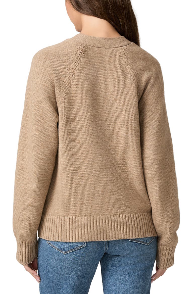 Hikari V-Neck Cardigan, Alternate, color, BARLEY