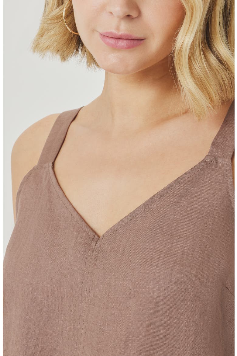 Stella Linen Tank, Alternate, color, WICKER BEIGE