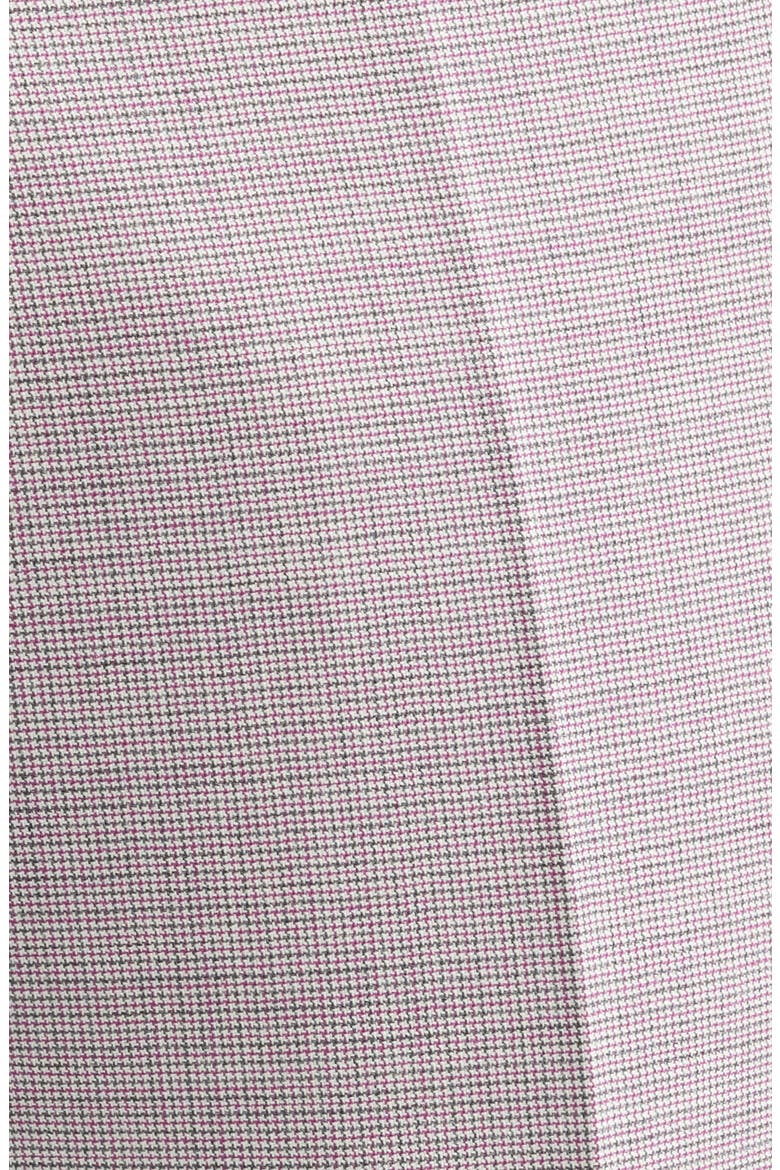 Devon Flat Front Plaid Wool Dress Pants, Alternate, color, RED