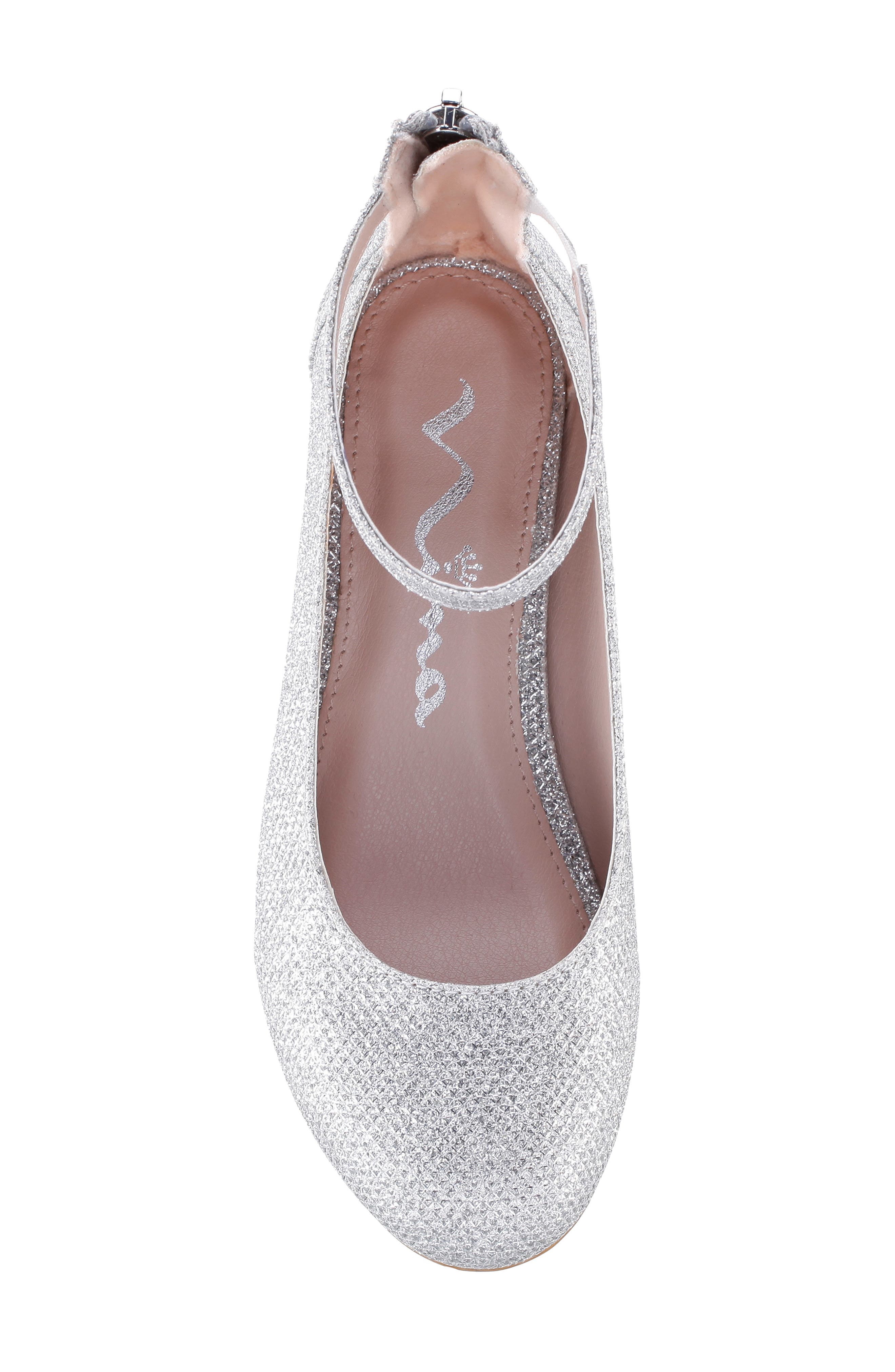 Florious Metallic Flat, Alternate, color, SILVER