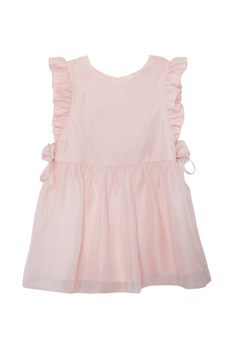 Sweet Peony Sleveless Flutter Sleeve Dress, Main, color, Pink