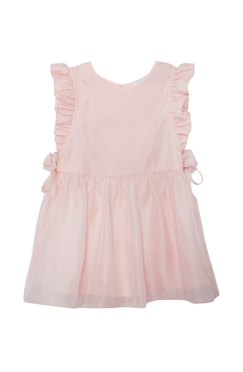 Isobella & Chloe Sweet Peony Sleveless Flutter Sleeve Dress, Main, color, Pink
