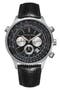 Pilot Leather Strap Chronograph Watch, 46mm