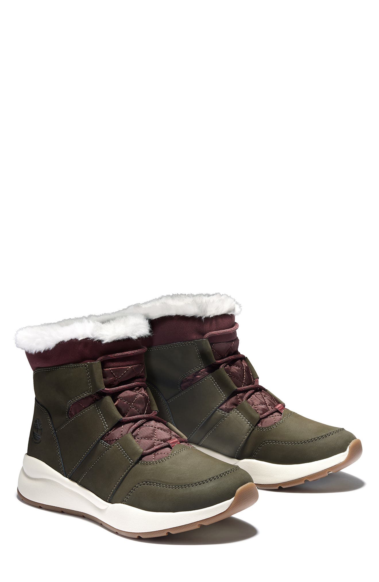 Timberland Boroughs Faux Fur Lined Winter Boot, Alternate, color, 