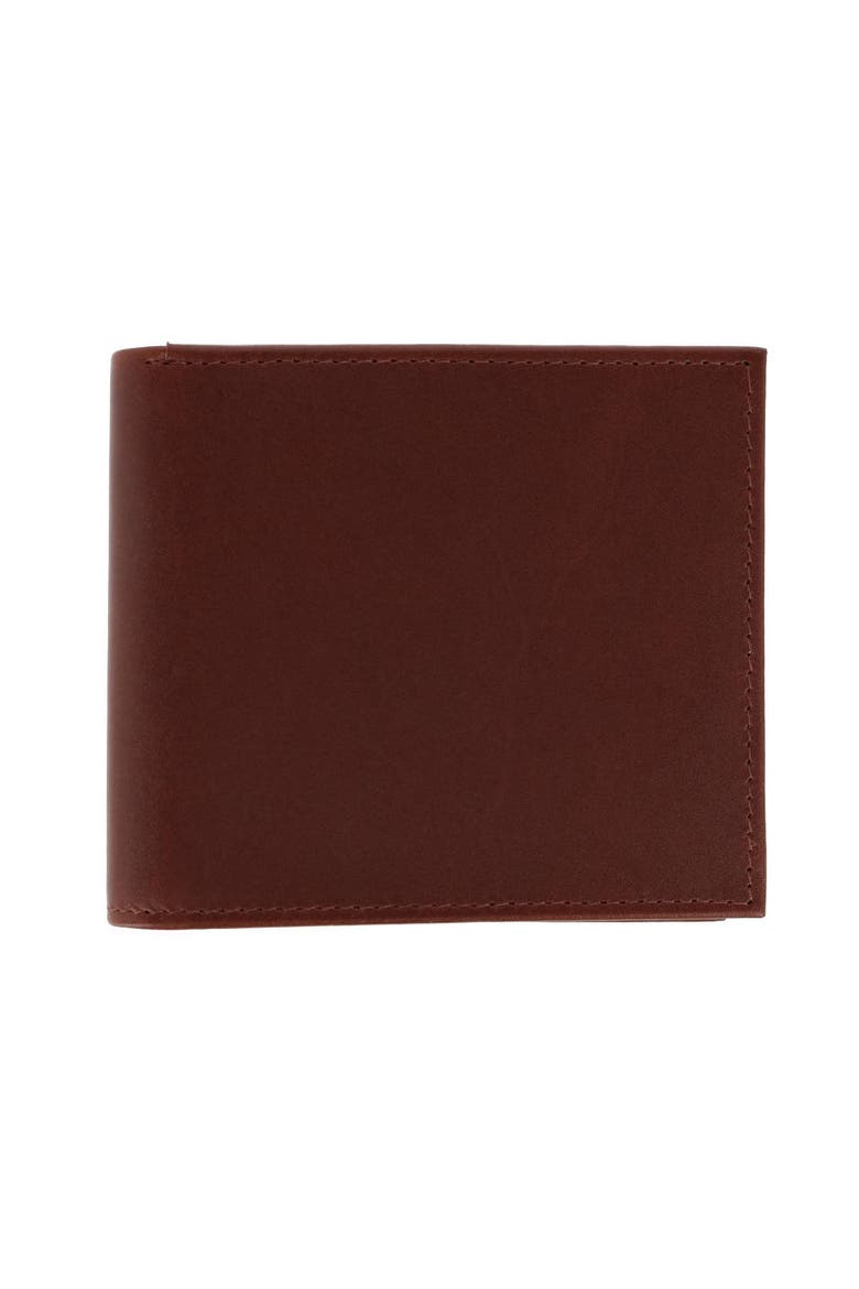 Cabot Cortina Bi-Fold Leather Wallet, Main, color, Honey Maple