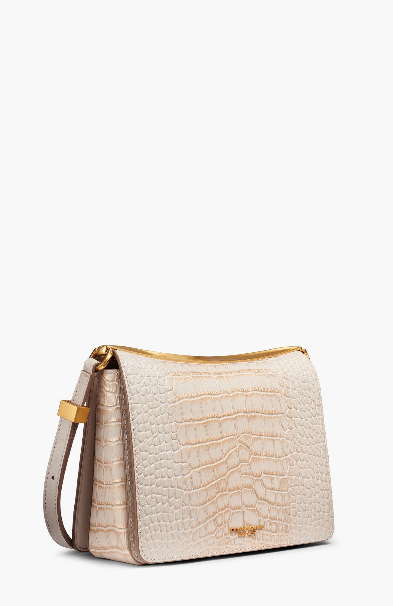Jericho Shoulder Bag, Alternate, color, Sand Gold Crocodile