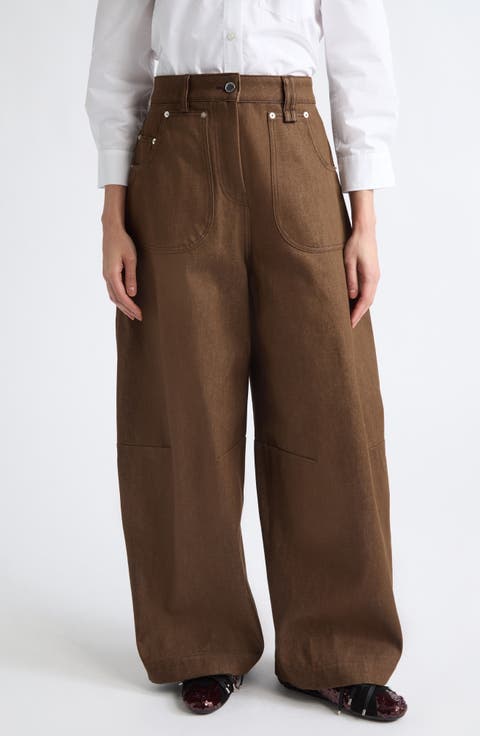 Utility Curve Wide Leg Jeans