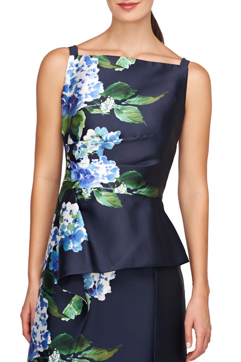 Barbara Floral Gown, Alternate, color, MIDNIGHT BLUE