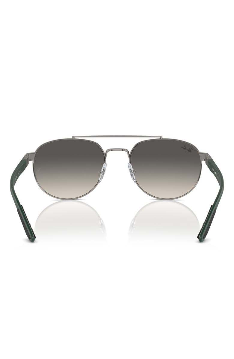 Ray-Ban 56mm Gradient Irregular Sunglasses, Alternate, color, Gunmetal